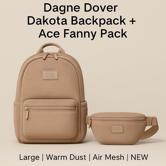 Dagne Dover Ace Fanny Pack | Warm Dust | Air Mesh | One Size | NEW - Picture 8 of 8